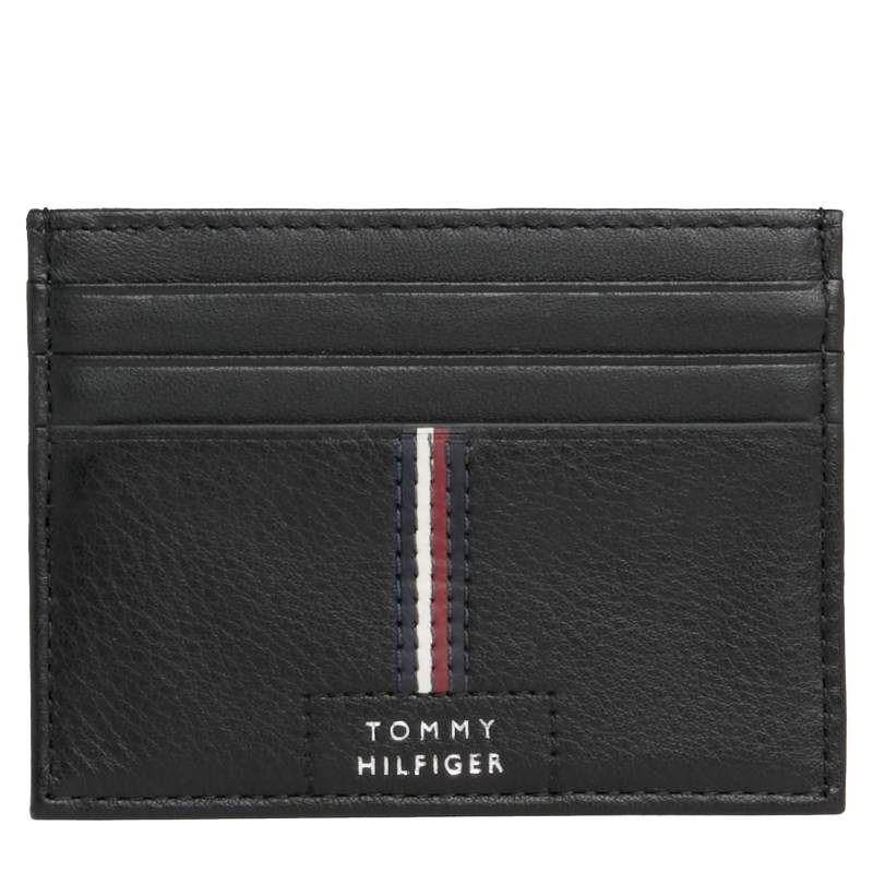 Porte-cartes Tommy Hilfiger Premium en cuir AM0AM12186 BDS Noir, vue de face