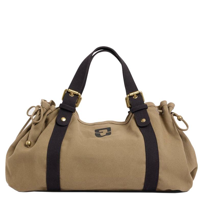 Sac porté main/épaule Gérard Darel Le 24H en toile DZS01Z450002 Beige, vue de face