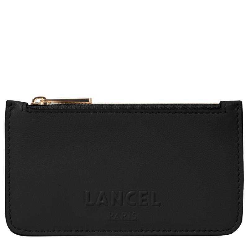 Porte-cartes Lancel zippé Billie A12803 10 couleur noir, vue de face
