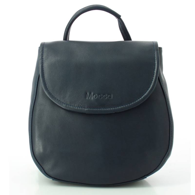 Sac à dos femme Mocca Cristina en cuir M147-04 D Bleu, noir