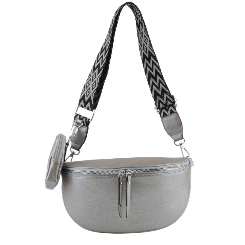 Sac banane femme Mia & Joy Braddie métallisé MJ1706 couleur Argent