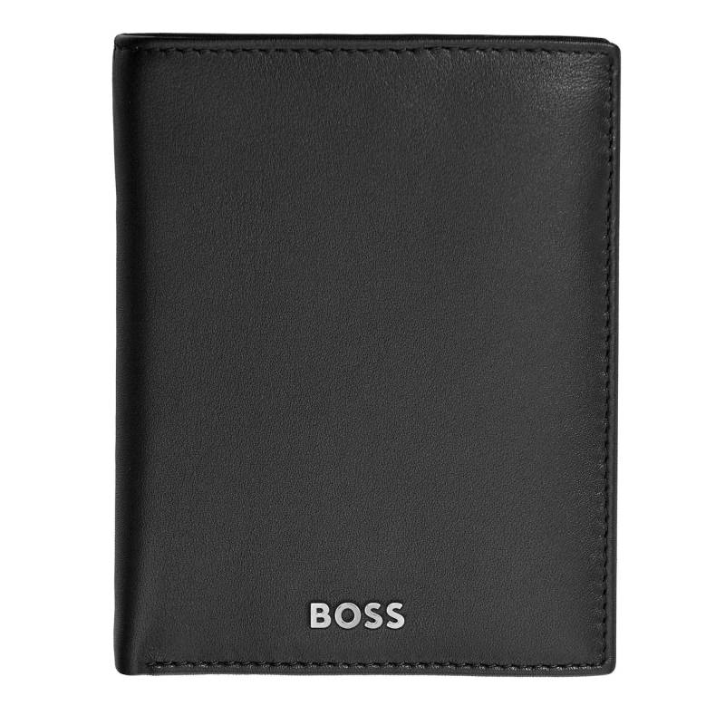 Porte-monnaie vertical Hugo Boss Classic Smooth avec flap HLO403 A Noir, vue de face