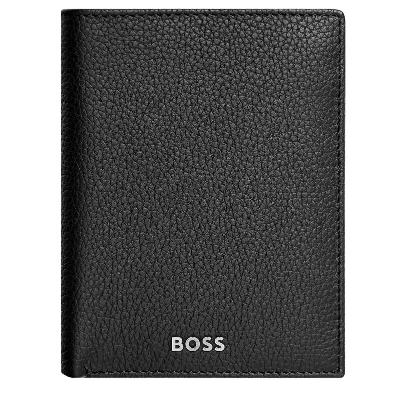 Portefeuille vertical homme Hugo Boss Classic Grained HLO416 A Noir, vue de face