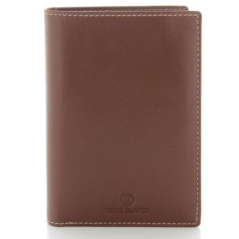 Portefeuille homme Serge Blanco Marfa en cuir de vachette MAR21021 149 Cognac, vue de face