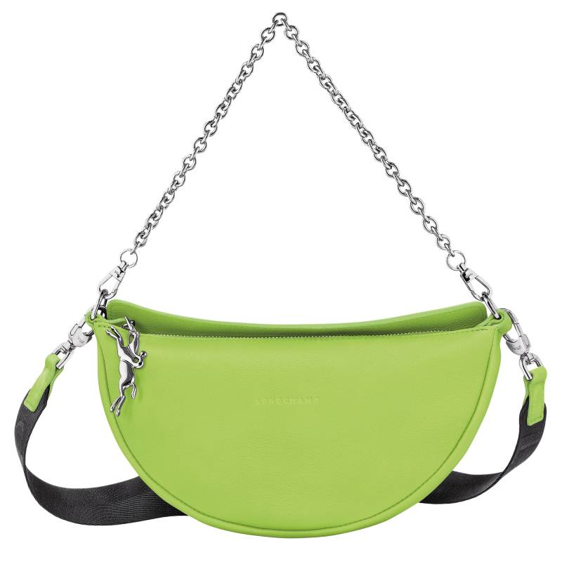 Sac Longchamp bandoulière S Smile 10224HDS 129 couleur Vert Lumière, vue de face