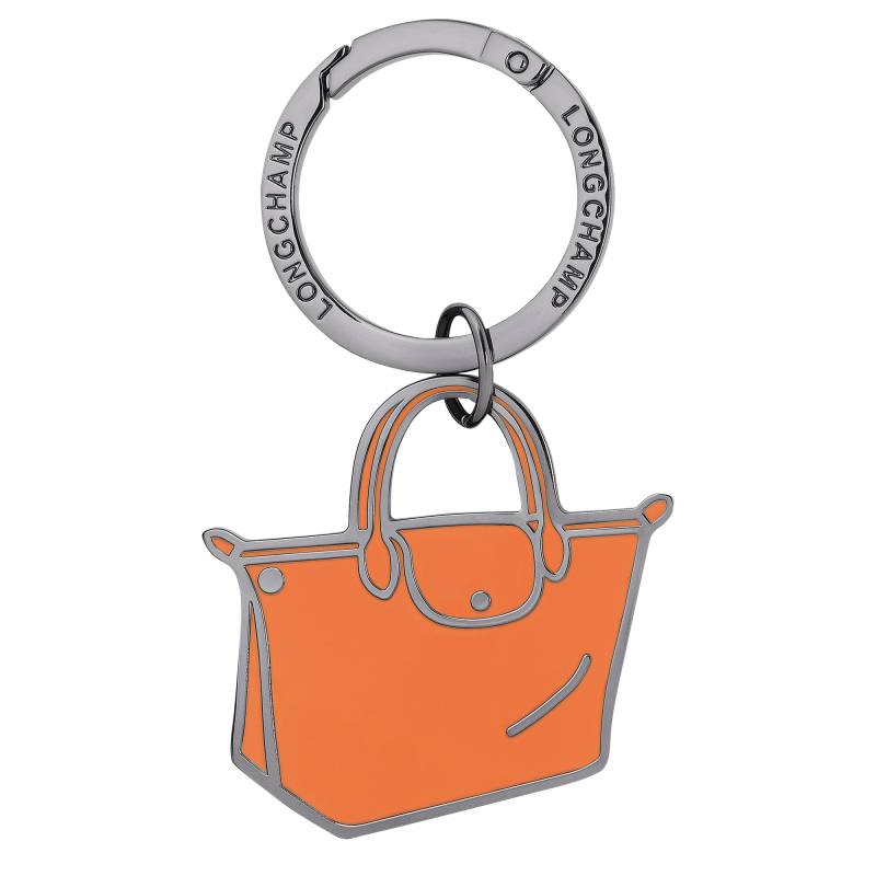 Porte-clés émaillé Longchamp Le Pliage Métal 36070MET 017 Orange