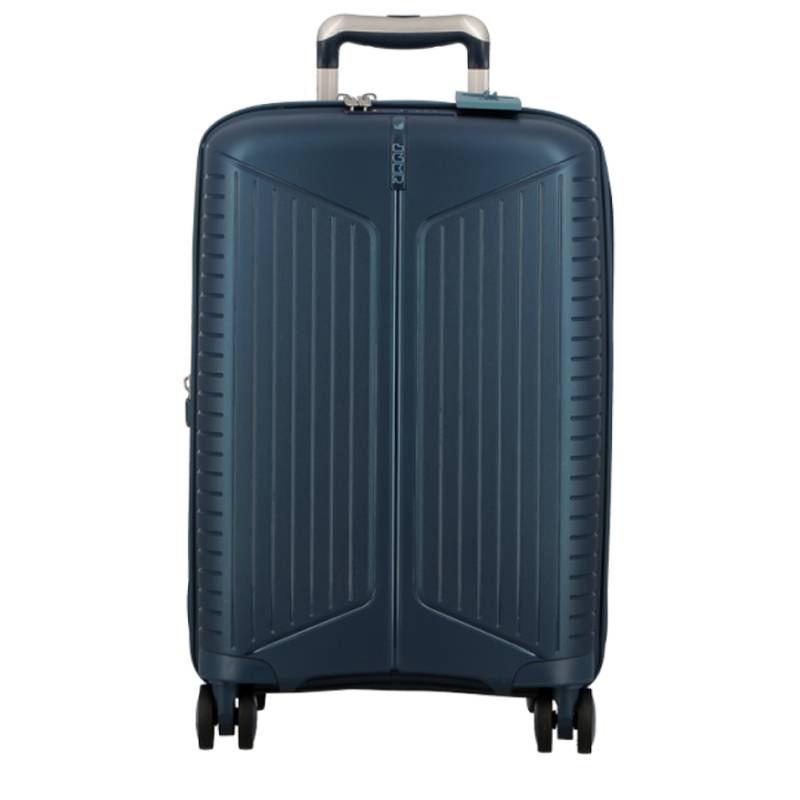 Valise 4 roues extensible Jump Évaé 70/83 L EV24 couleur Bleu Marine, vue de face