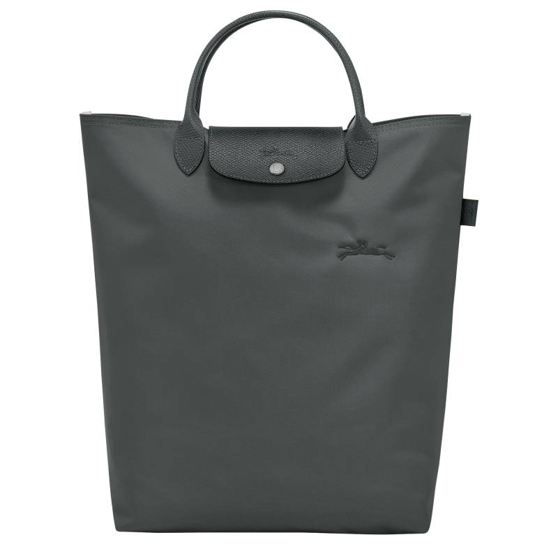 Sac cabas M porté main Longchamp Le Pliage Green 10168919 P66 Graphite, vue de face