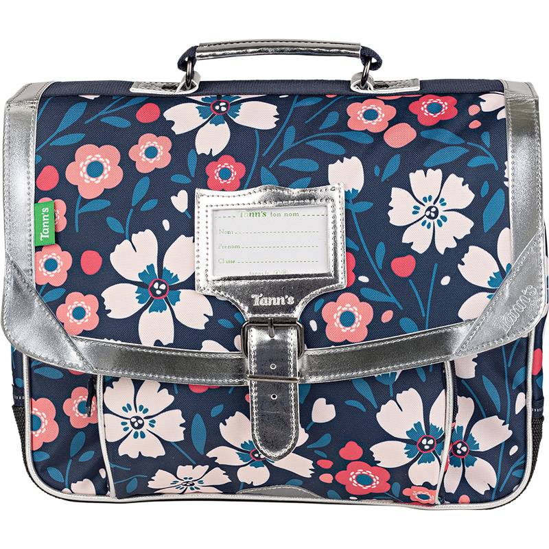 Cartable 38cm Tann's Floriane motif fleurs 38262 multicolore