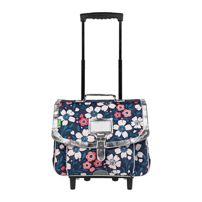 Cartable Trolley 38 cm Tann's Floriane fleurs 42262 couleur multicolore, vue de face