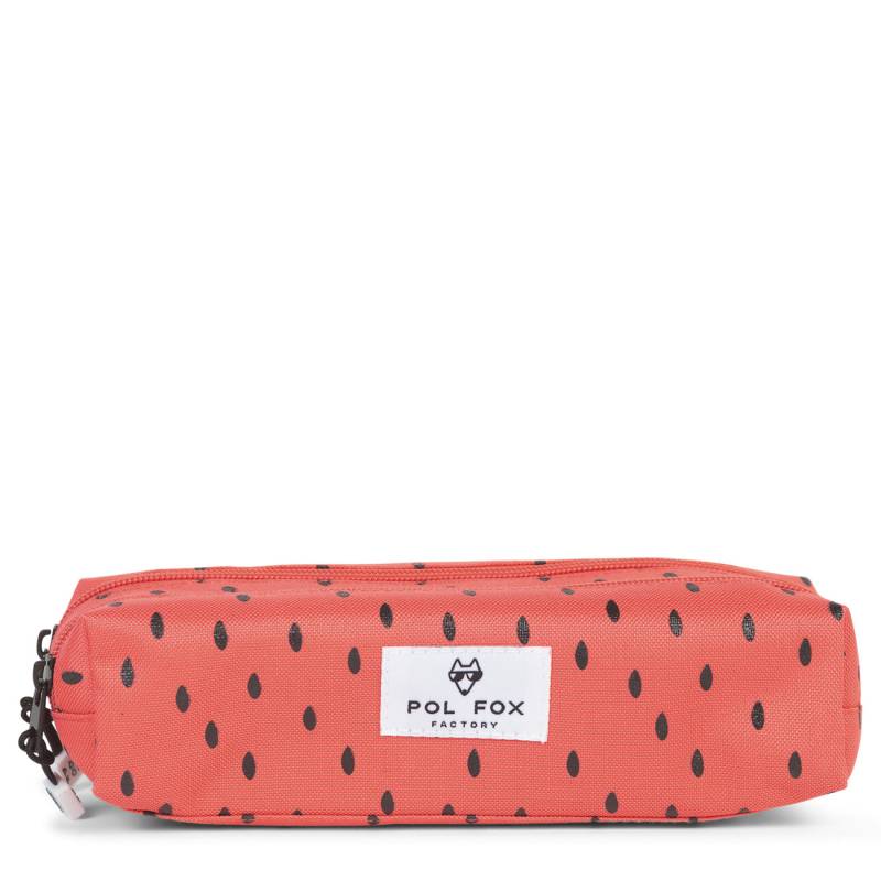 Trousse double Pol Fox Tutti Frutti zippée P7-T2 TUTTI Rouge pastèque côté