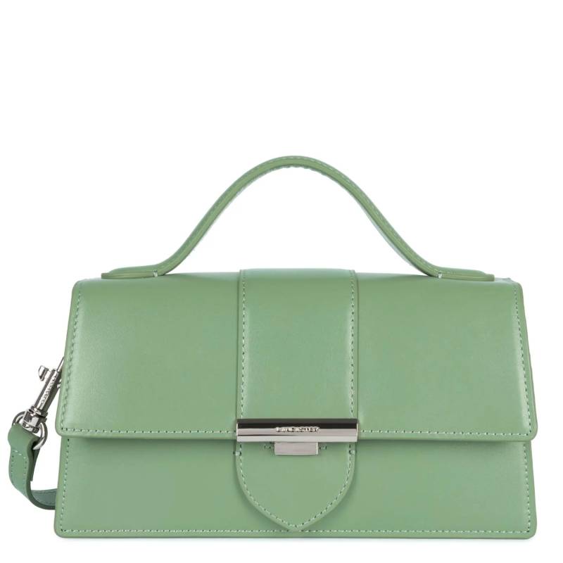 Sac baguette à rabat fermoir Lancaster Paris Ily 531-010 vert jade antic