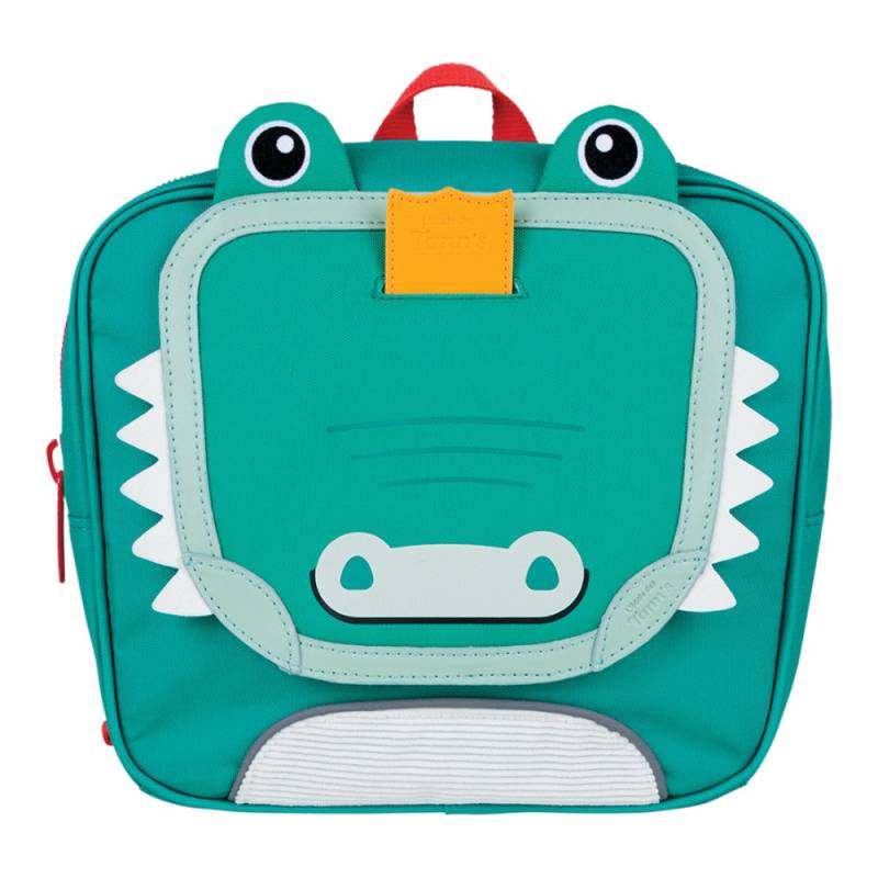 Cartable Mini L'école des Tann's Le Crocodile 51543 couleur vert, vue de face