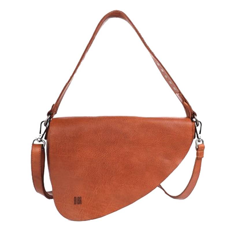 Sac bandoulière en cuir BIBA Taos TAO1L couleur CUERO (cognac), vue de face