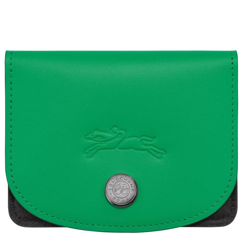 Porte-cartes Longchamp Le Pliage Xtra Focus en cuir 30039HFJ129 Vert