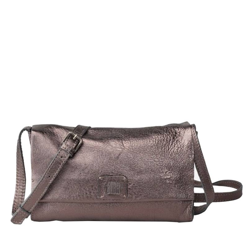 Sac bandoulière en cuir Biba Chester Smog CMO3L BRONCE couleur bronze, vue de face