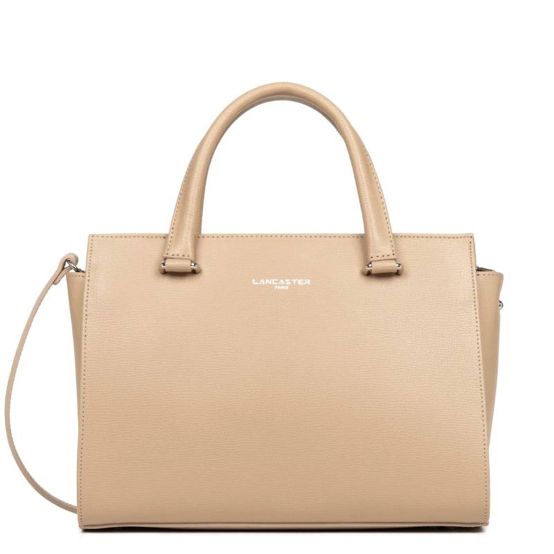 Sac porté main Lancaster Sierra en cuir 438-008-BEIGEFONCE (beige foncé)