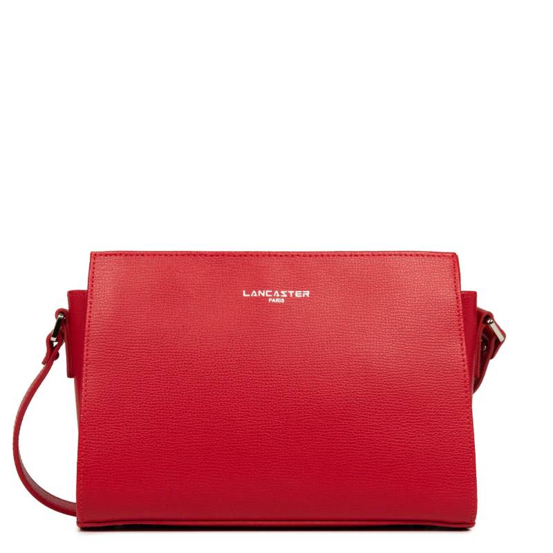 Sac trotteur zippé Lancaster Sierra en cuir 438-007-ROUGE