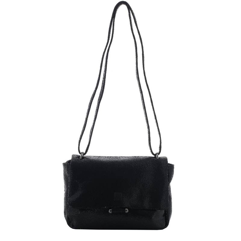 Sac bandoulière en cuir Biba Elisabeth ELI1L couleur ONIX(Noir ), vue de face