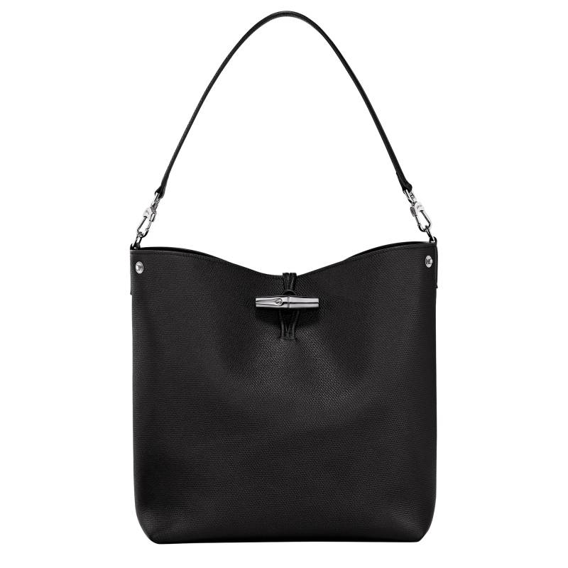 Sac hobo M Longchamp Roseau porté épaule 10281HFP001 Noir