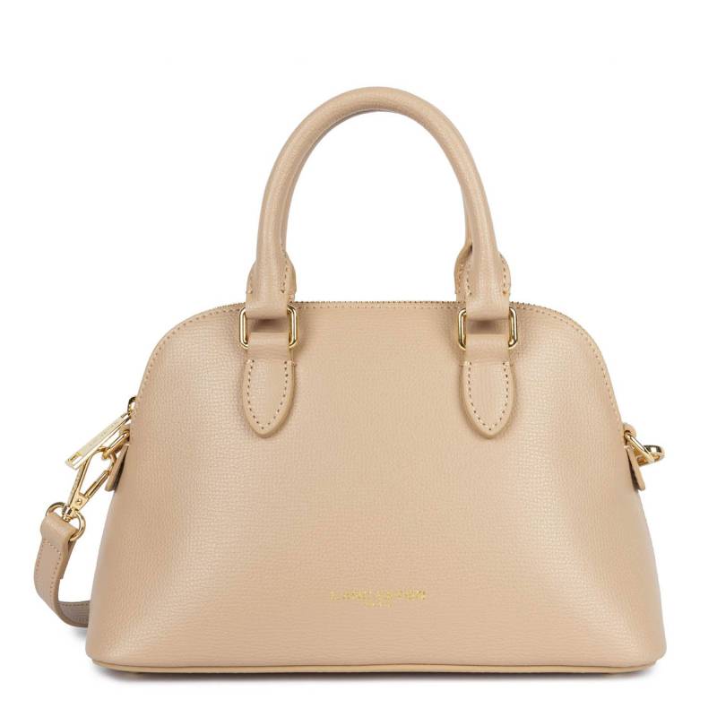 Sac demi lune Lancaster Zippé M Sierra Jia 538-002 BE/FO, couleur beige foncé, vue de face