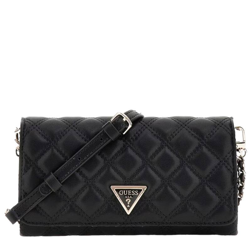 Mini sac bandoulière Guess Giully surpiqué HWQG8748750-BLA Noir