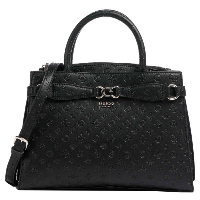 Sac à main Guess imprimé logo Arlena HWPG933606BLO couleur noir, vue de face