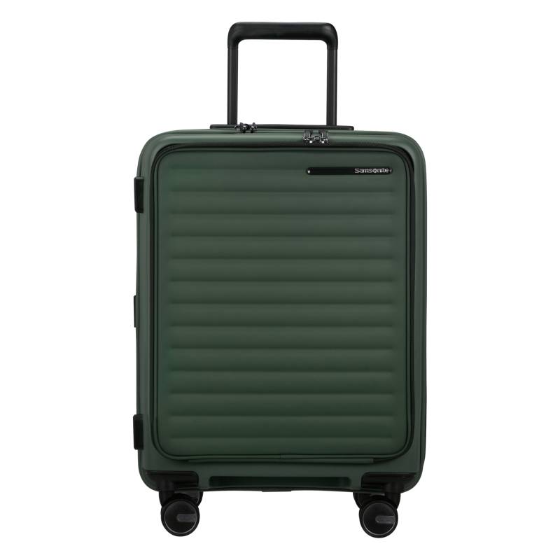 Valise Samsonite cabine 4 roues  extensible Restackd 150703 1773 couleur sage, vue de face