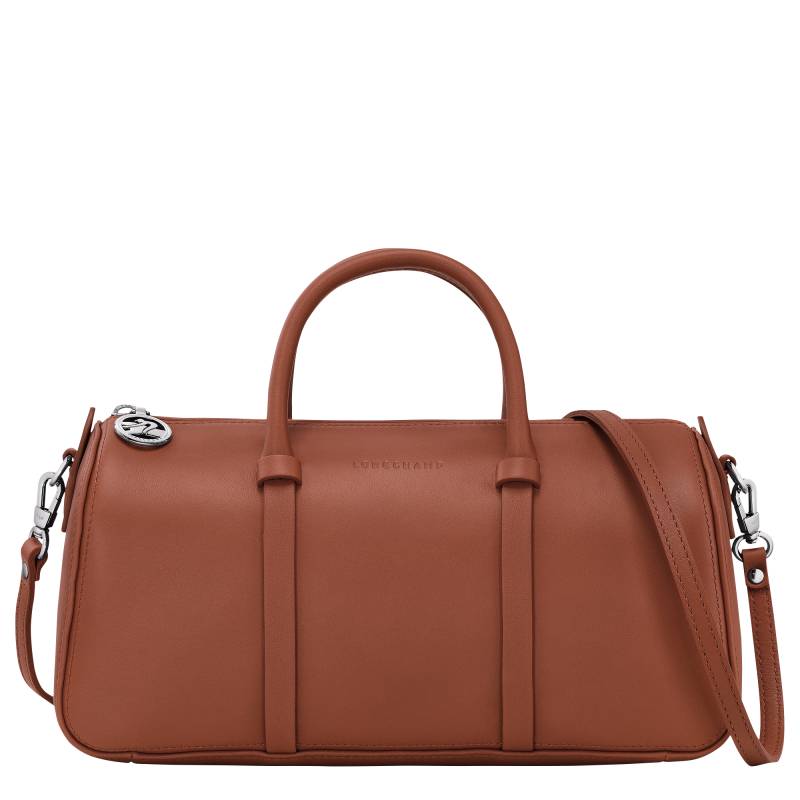 Sac porté main Longchamp M Daylong 10271HFK 504 couleur cognac, vue de face