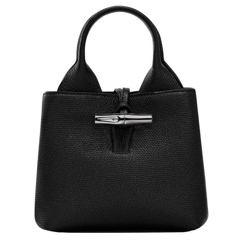 Sac porté main Longchamp XS Le Roseau 10278HFP 001 couleur noir, vue de face