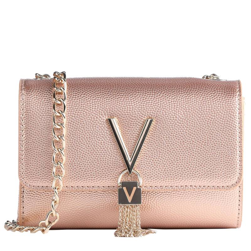 Petit sac à bandoulière Valentino Bags Divina VBS1R403G Q23 couleur rose, vue de face