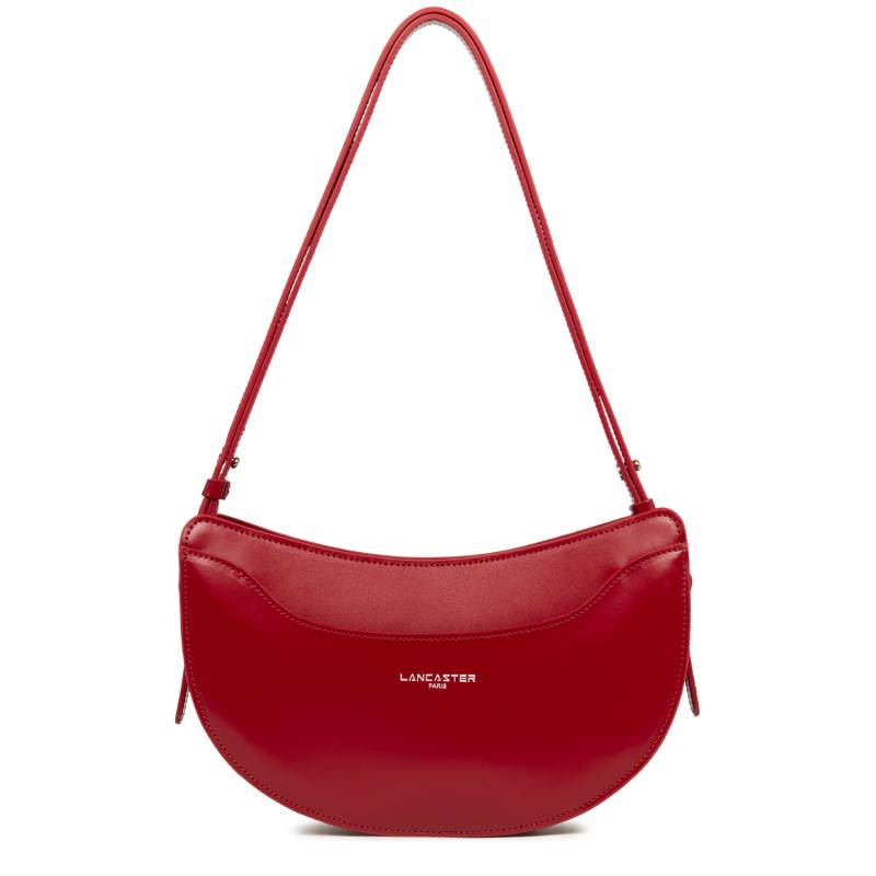 Sac demi lune Lancaster Suave Lune 433-33 CARMIN couleur carmin, vue de face