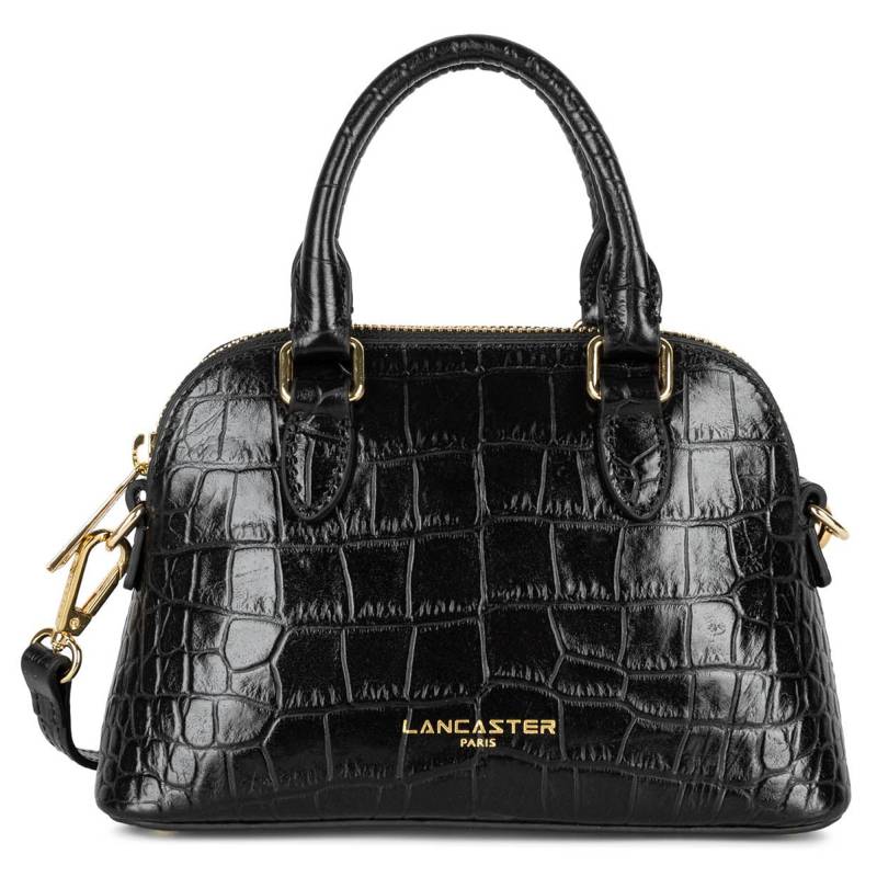 Sac porté épaule Lancaster demi lune S Exo 524-104- NOIR couleur noir, vue de face