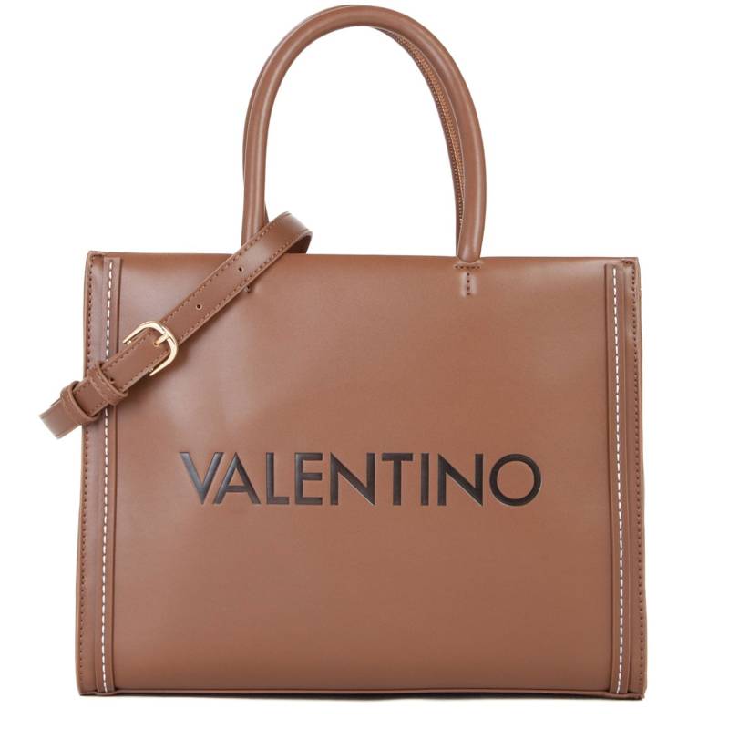 Sac shopping Valentino bags  tonga VBS8AJ04 066 couleur brun, vue de face