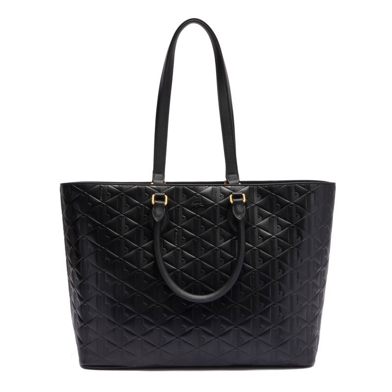 Sac cabas Lacoste Maheki NF4715MH 000, couleur noir, vue de face