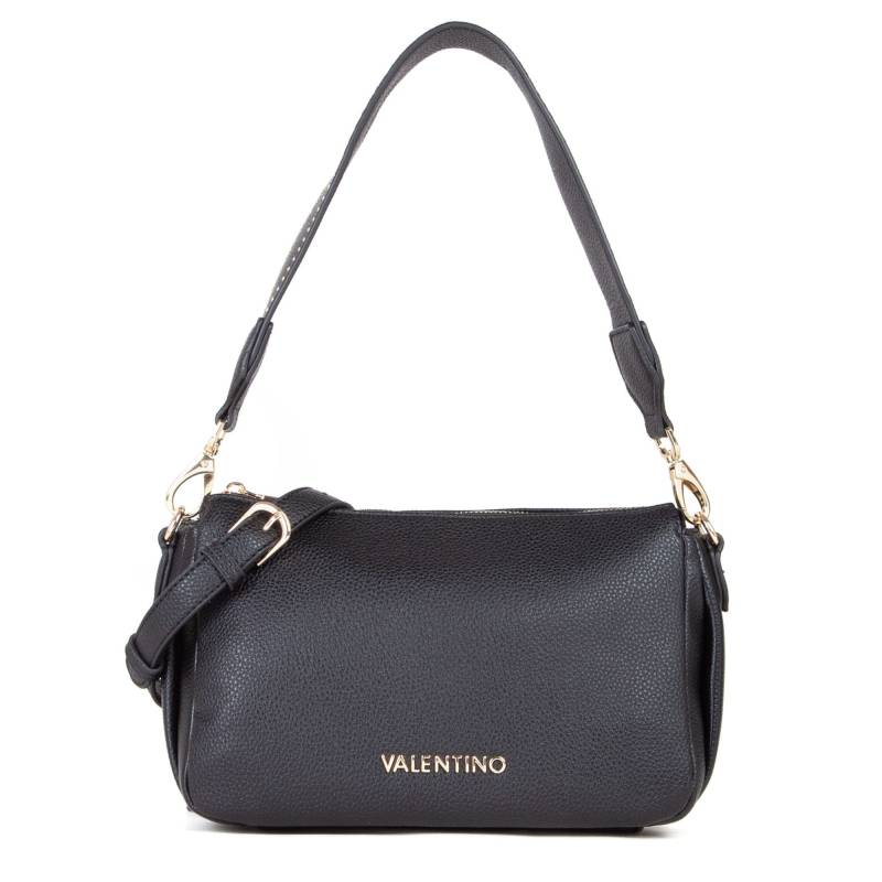 Sac porté bandoulière Valentino bags à rabat Naif Re VBS8AE13 001 couleur noir, vue de face