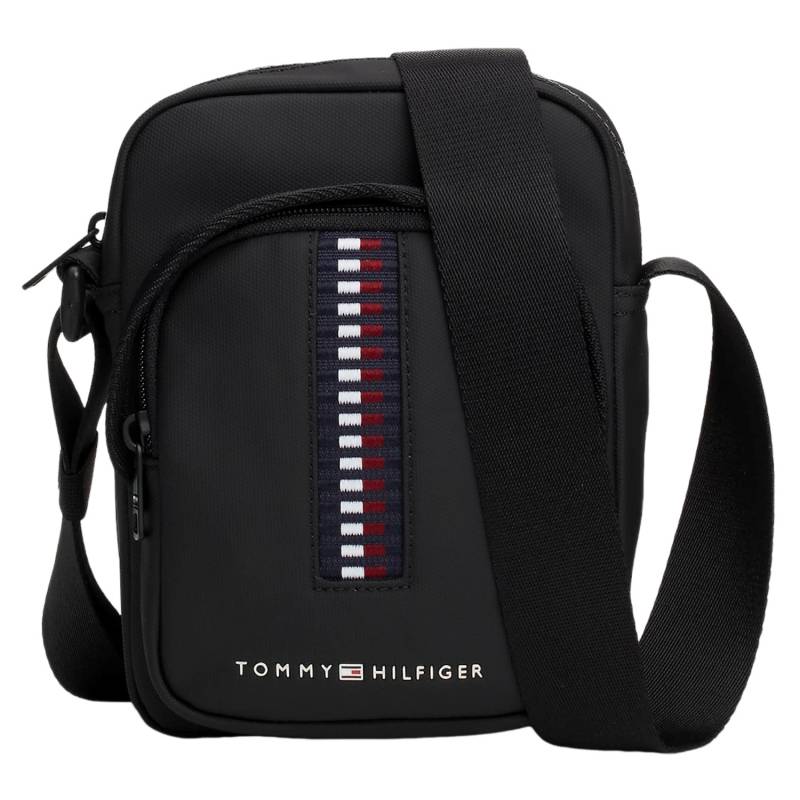 Sac reporter Tommy Hilfiger tissé Corporate AM0AM12727 BDS couleur noir, vue de face