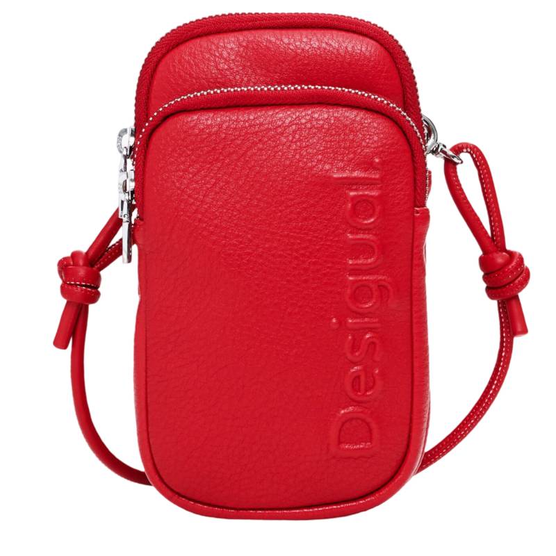 Porte-monnaie Desigual pour téléphone Half Logo 24WAYP27 3000 couleur rouge, vue de face