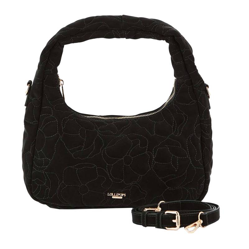 Sac hobo Lollipops S porté main / bandoulière Opio S270967N0DX couleur noir, vue de face