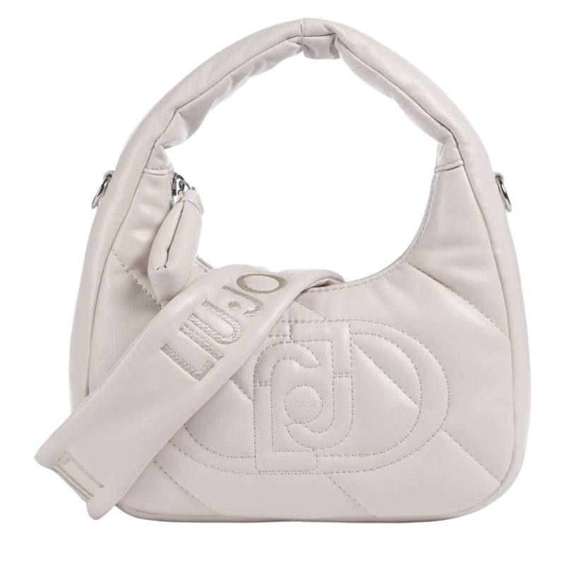 Sac porté épaule Liu jo effet matelassé Felce AF4138E0022 33801 couleur beige vue de face