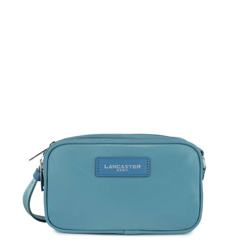 Sac trotteur zippé Lancaster Mini Basic Vita 510-75 BL/CE, couleur bleu cendre, vue de face