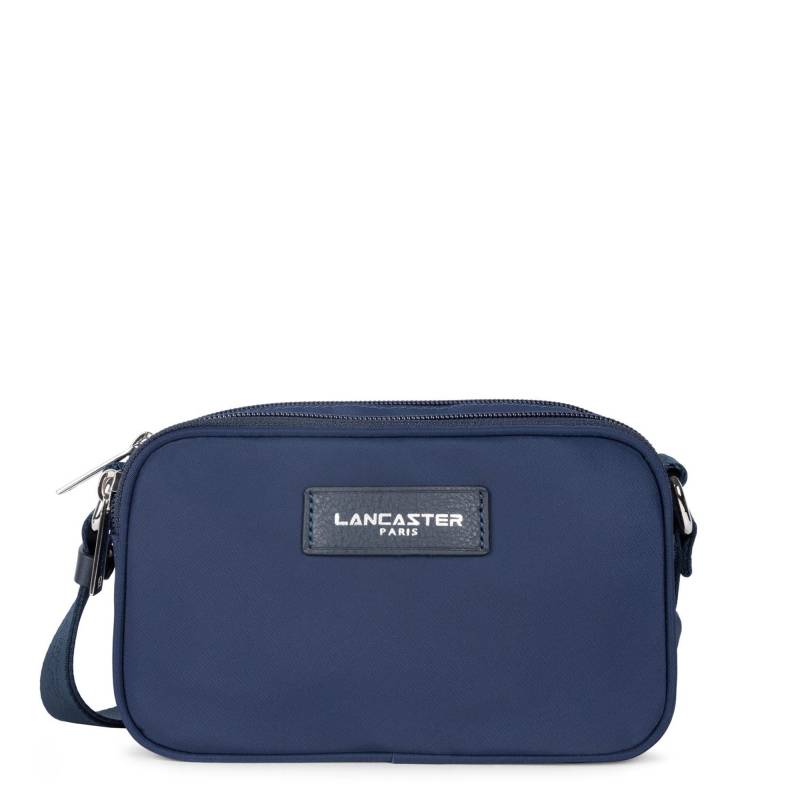 Sac trotteur zippé Lancaster Mini Basic Vita 510-75 BL/FO, couleur bleu foncé, vue de face