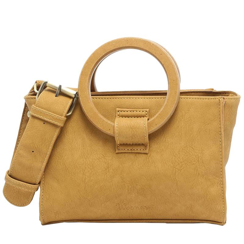 Sac porte main-bandoulière Woomen Acacia WACAC5A MUS couleur Mustard, vue de face