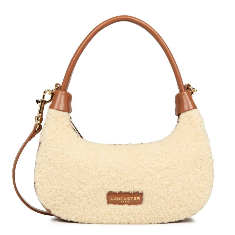 Sac hobo Lancaster Aura Polaire fausse fourrure 518-021-CAMEL