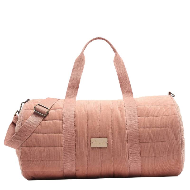 Sac porté main velours Woomen Ixora WIXO12 ROSE, couleur rose, vue de face