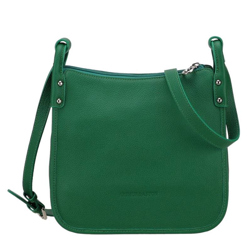 Sac bandouliere S Arthur & Aston Rosalia en cuir A163-03 H couleur vert, vue de face