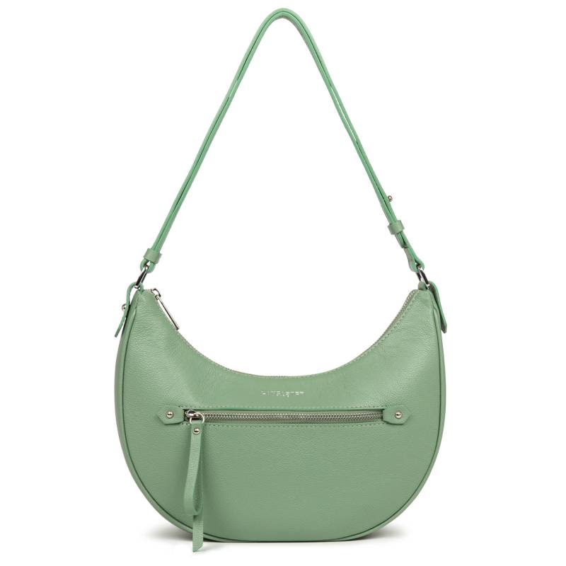 Sac besace porté travers zippé M Lancaster Firenze 480-002-JA/AN Jade antic, vue de face