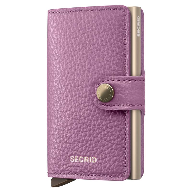 Porte-cartes Secrid Miniwallet Pebble cuir grainé MPE-ORCHID Violet