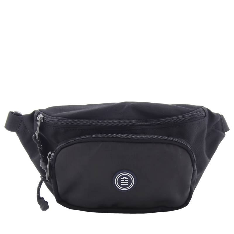 Sac banane zippé Serge Blanco Ripper en textile RPR13016 999 couleur noir, vue de face