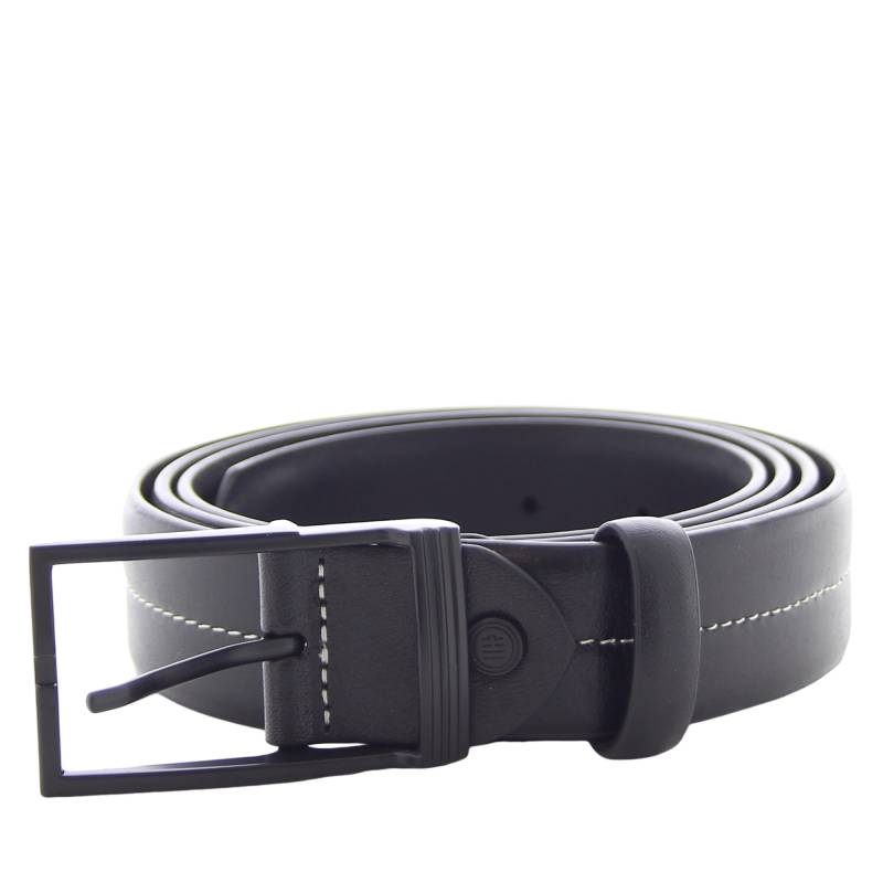 Ceinture Serge Blanco en nubuck grainé cousue avec boucle MT12231A 998 vue de face